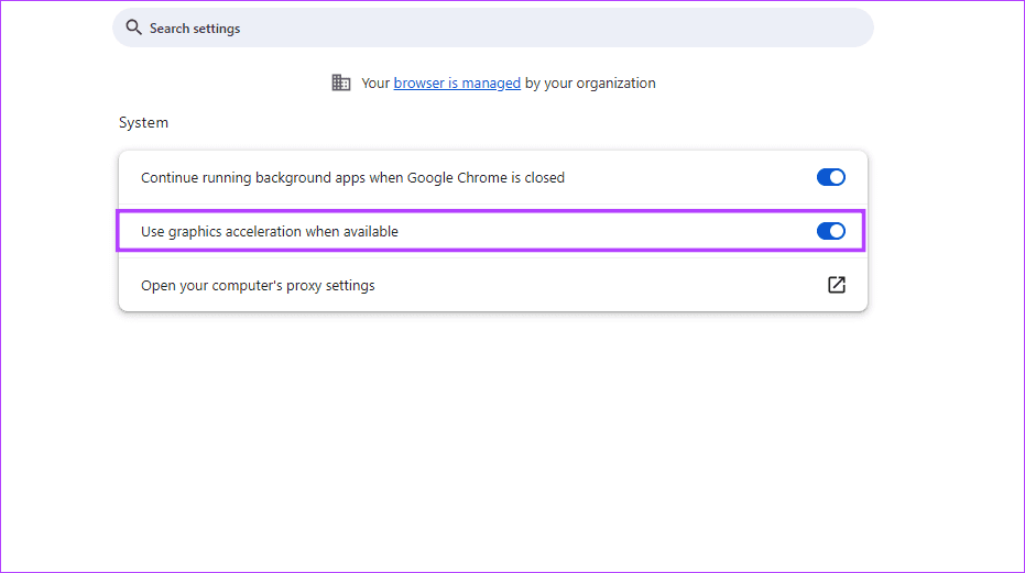 Use graphics accelerator
