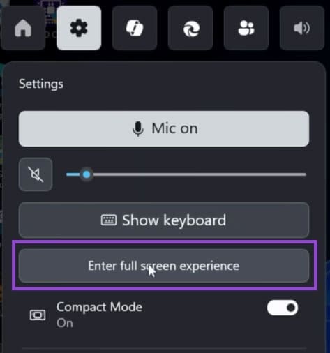 Using Windows 11 Xbox Fullscreen Experience 6