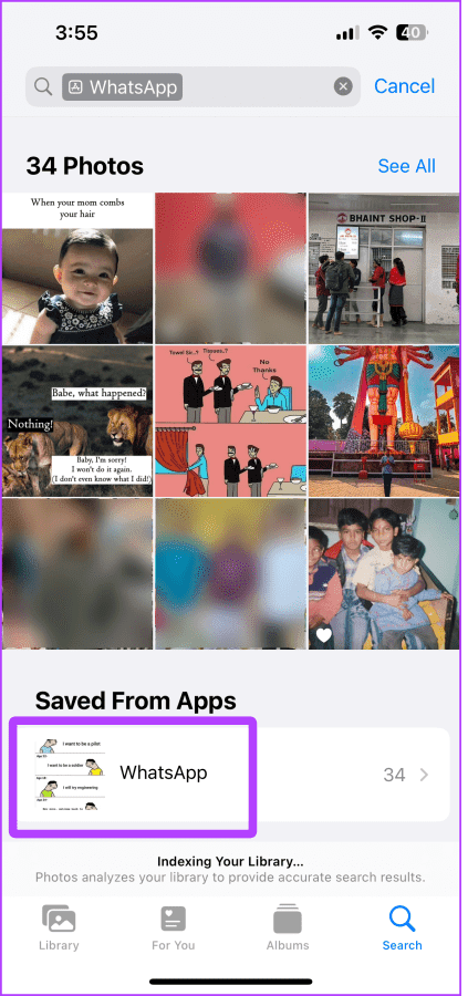 View All Photos Saved from the App 1