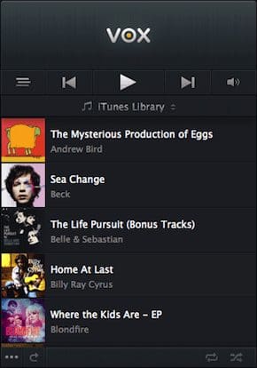 Vox I Tunes Library Loaded1