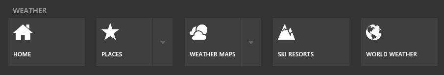 Weather App Options