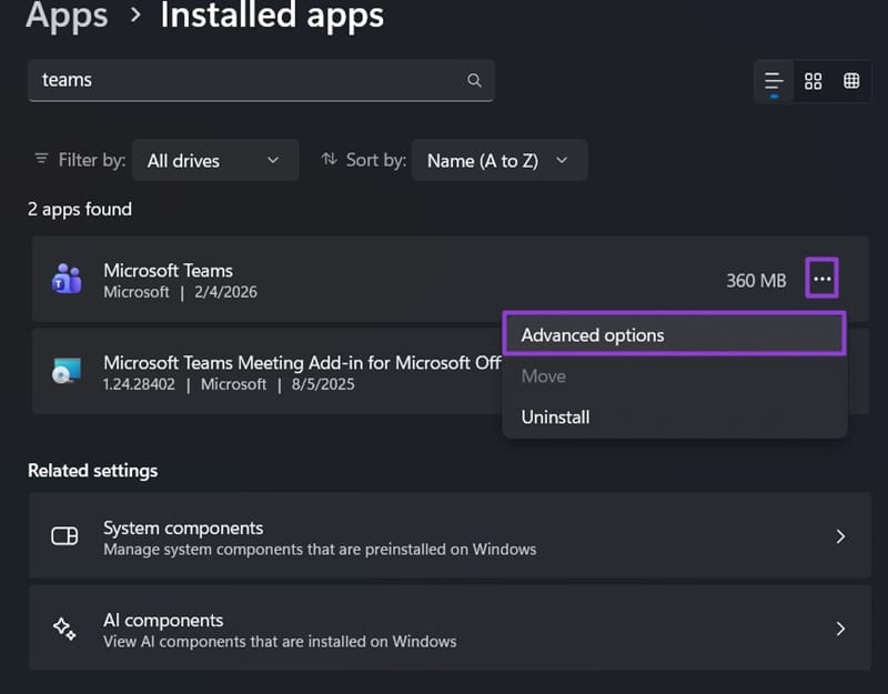 মাইক্রোসফ্ট টিম 6 চালানোর জন্য প্রয়োজনীয় উপাদানগুলি খুঁজে না পেলে কী করবেন?