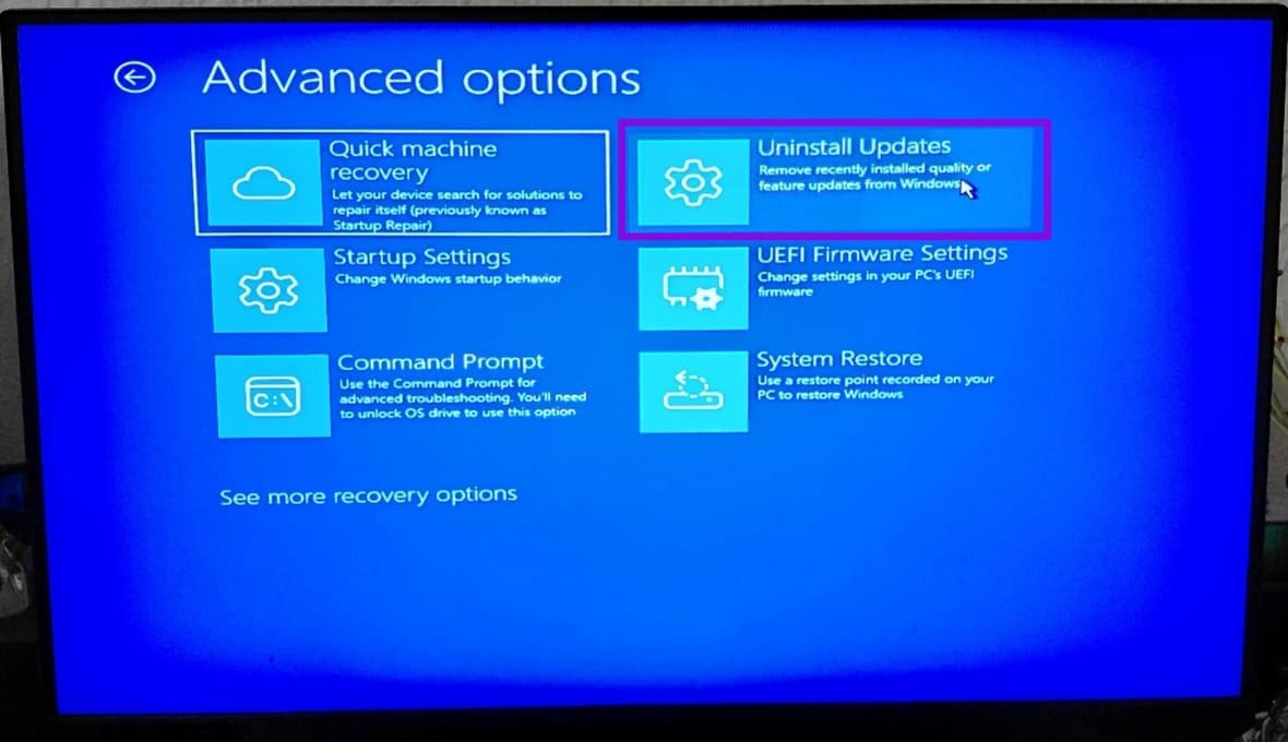 Was tun, wenn Sie mit Windows 11 in einer Boot-Schleife stecken bleiben? KB5083769 3