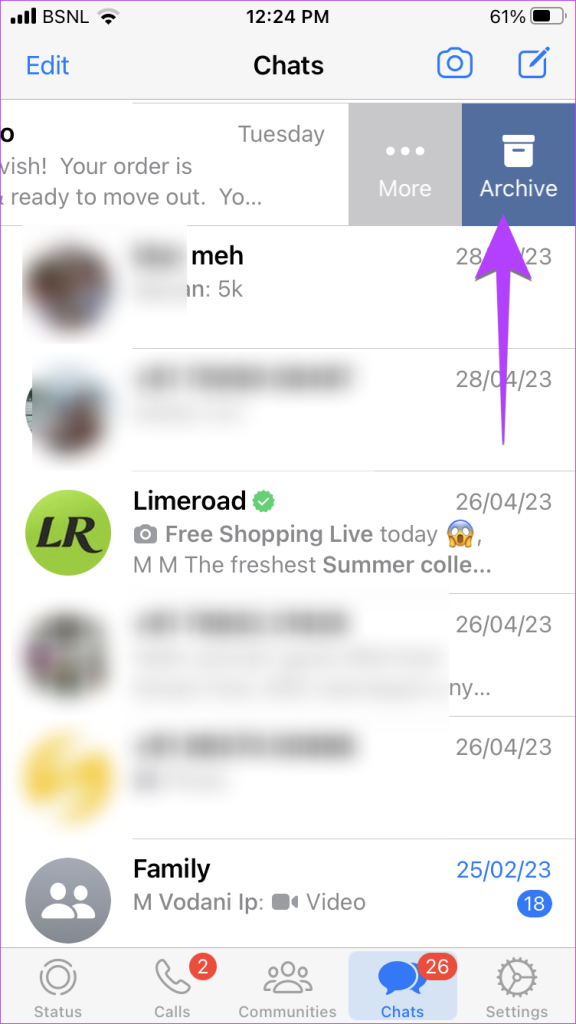 WhatsApp Chat Archive iPhone