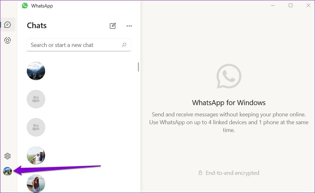 WhatsApp Desktop App for Windows