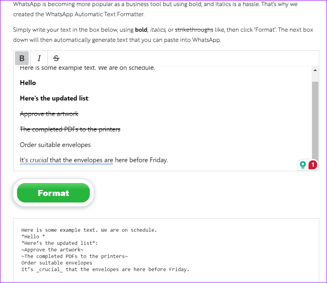 WhatsApp Font Tip Format website - 11