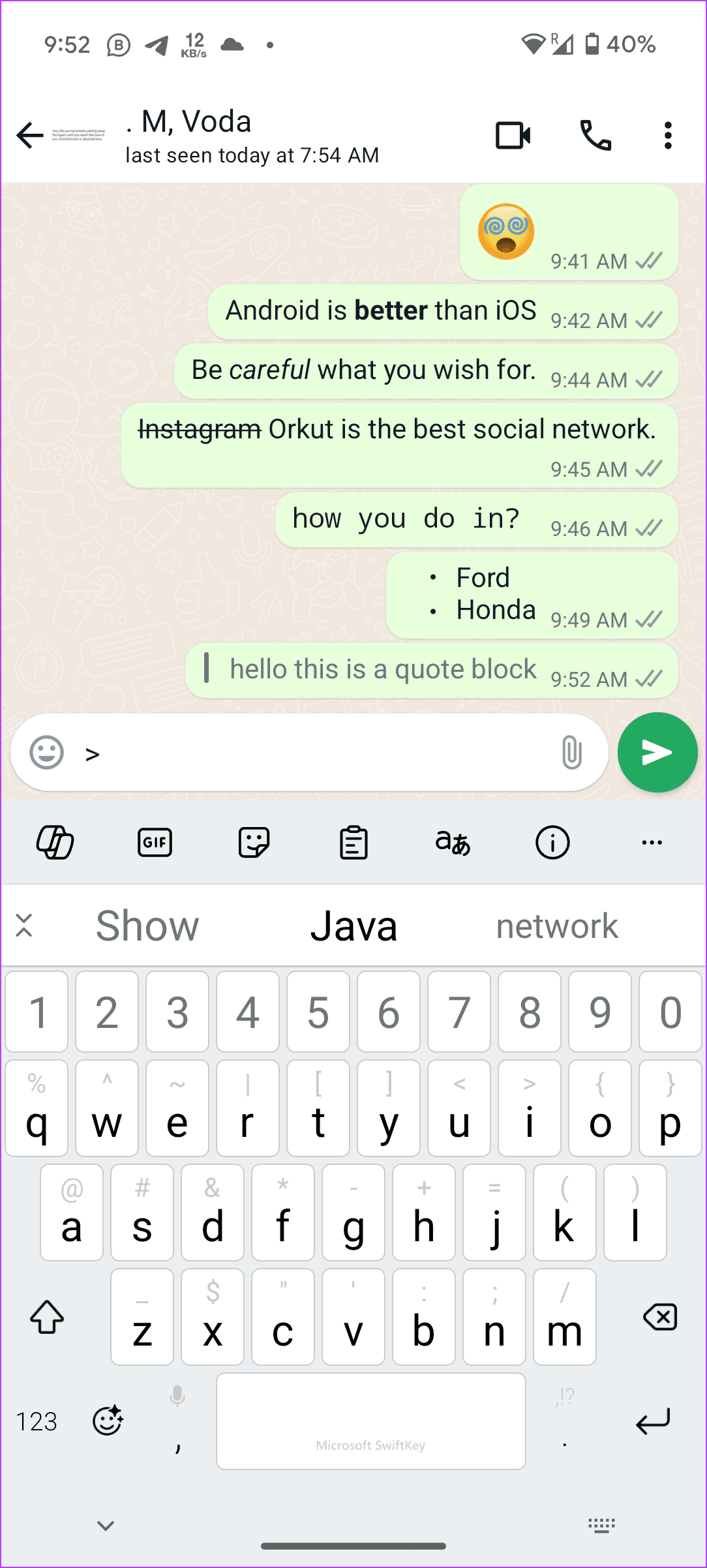 WhatsApp Font Tip quote block - 7
