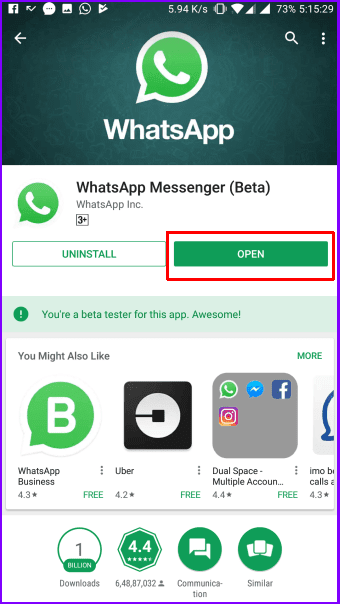 Whats App Install1
