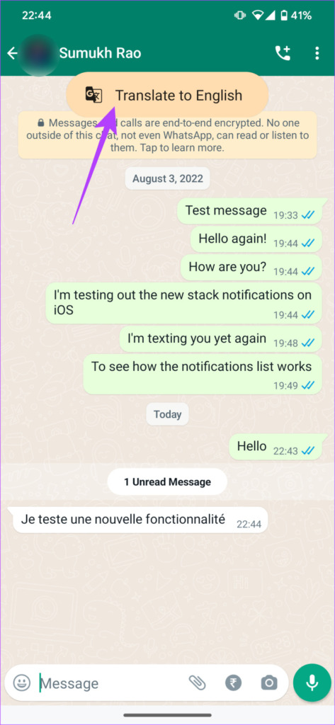 How to Translate WhatsApp Messages on Android and iPhone - 97