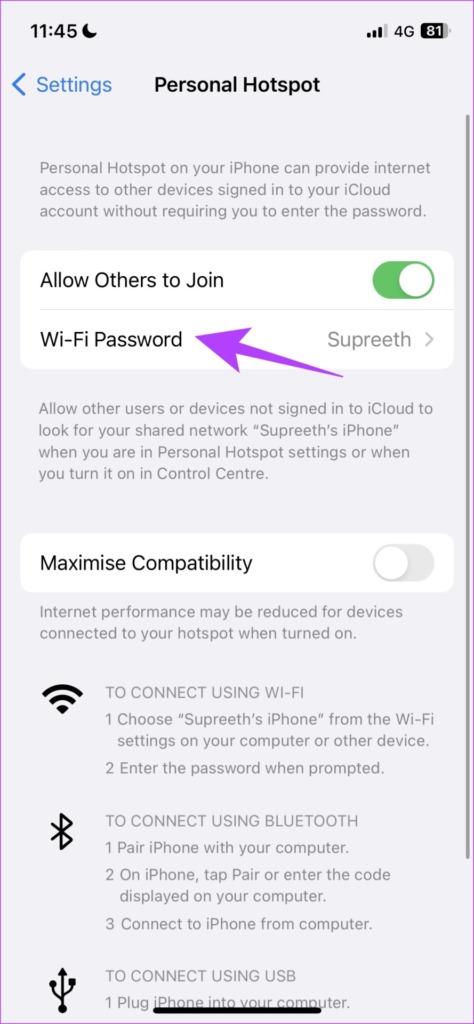How to Change Hotspot Name and Password on iPhone and Android - 42