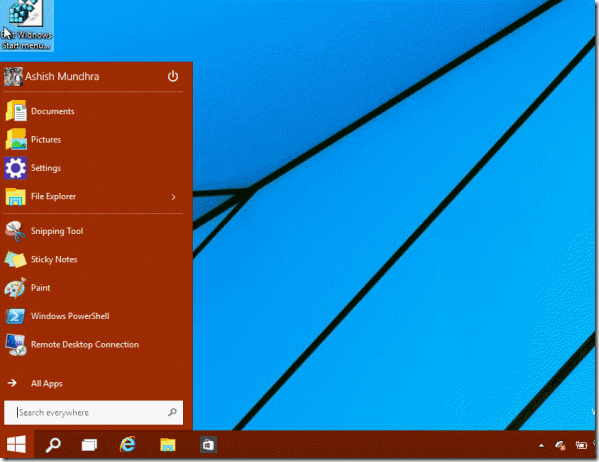 Windows 10 Start Menu 3