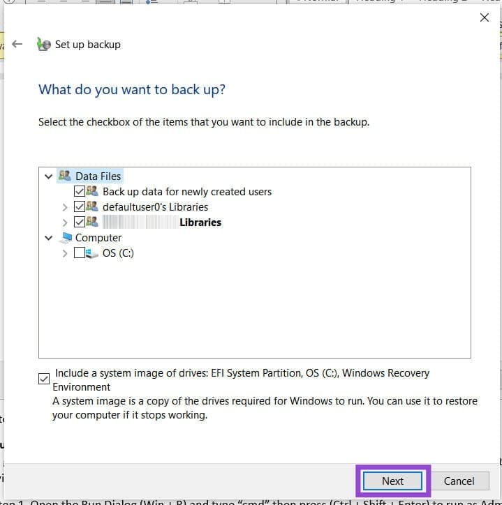 Windows Backup and Restore Stuck – What to Do 5