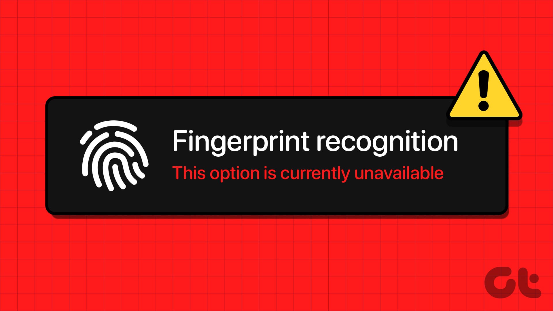 Windows Hello Fingerprint Option Unavailable