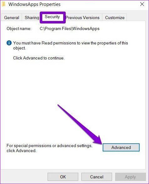 Windows Apps Properties