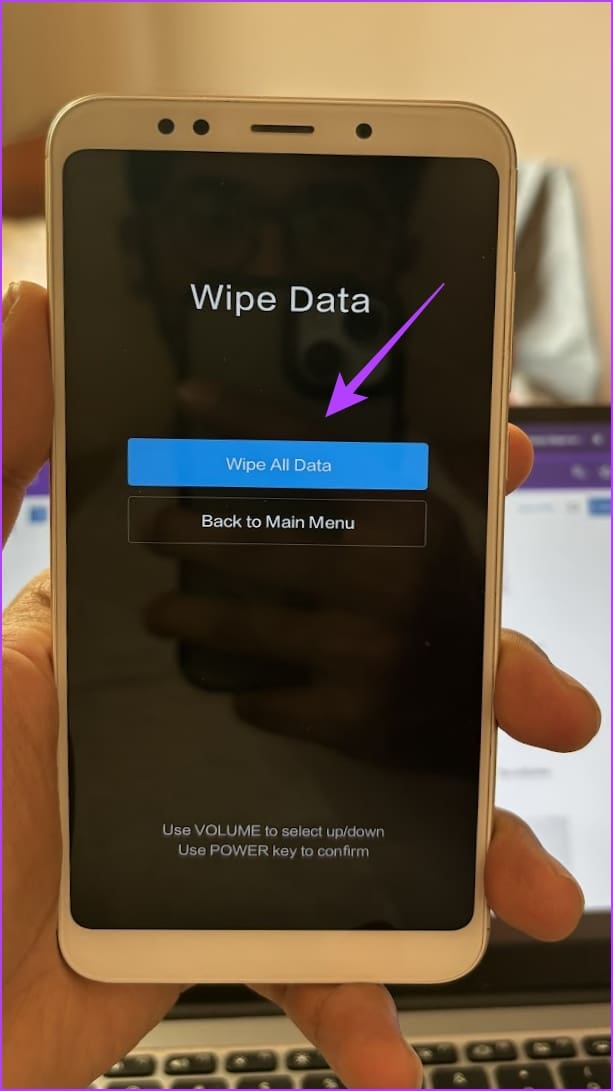 Wipe all data