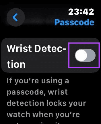 Wrist Detection on Apple Watch