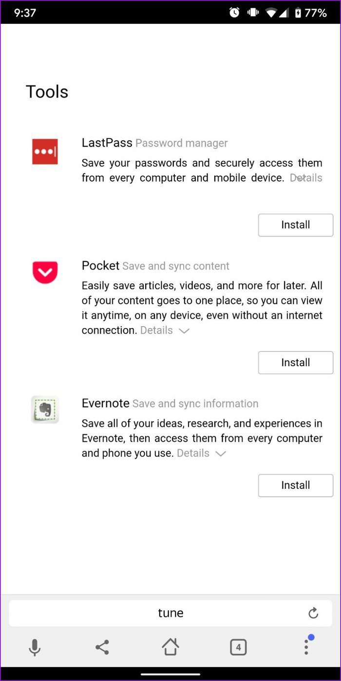 Yandex Browser Extensions