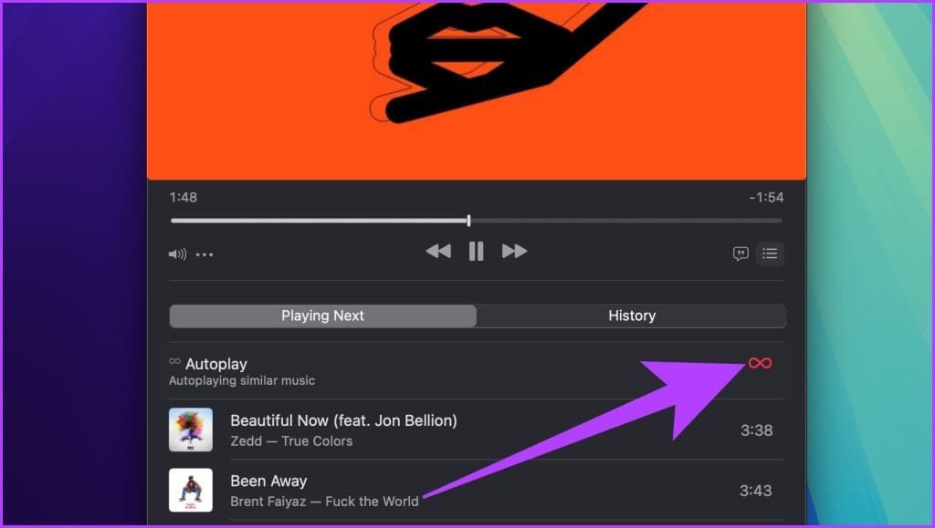 You should now be able to see the Playing Next section. Simply click on the Autoplay icon to disable this