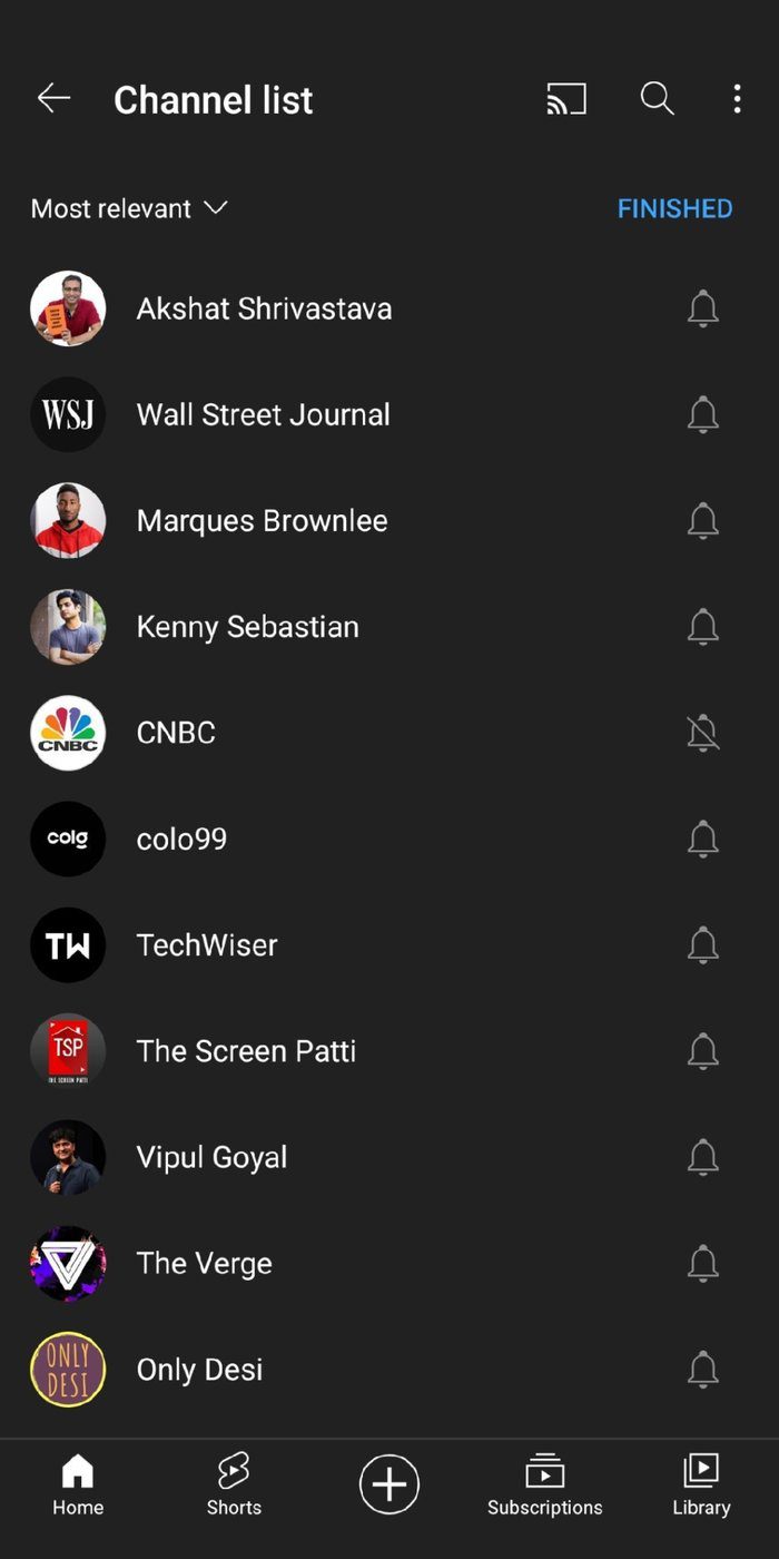You Tube Channel Notifications