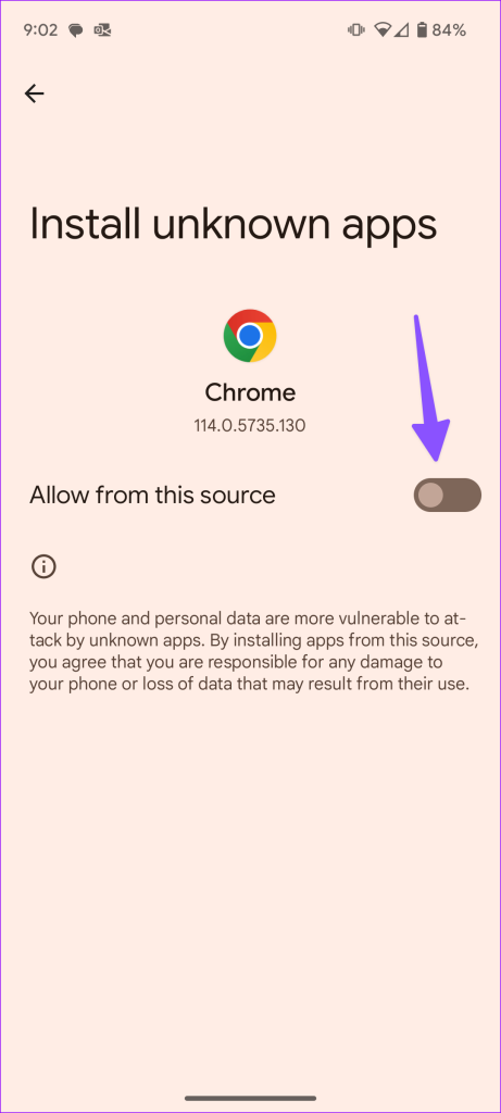 Allow apps from unknown sources on Android