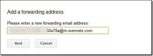 Ad Forwarding Address