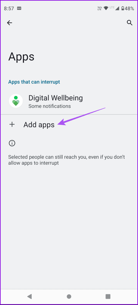 add apps do not disturb android