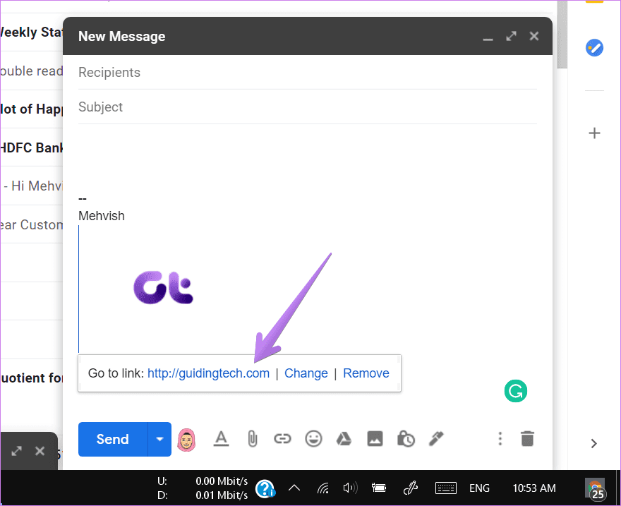 Add link in image to gmail signature 15