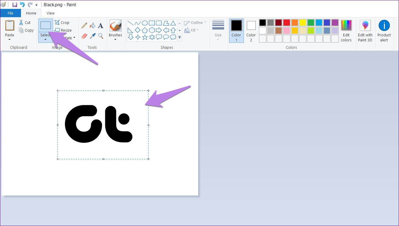 Add Logo In Paint And Paint 3D 2A