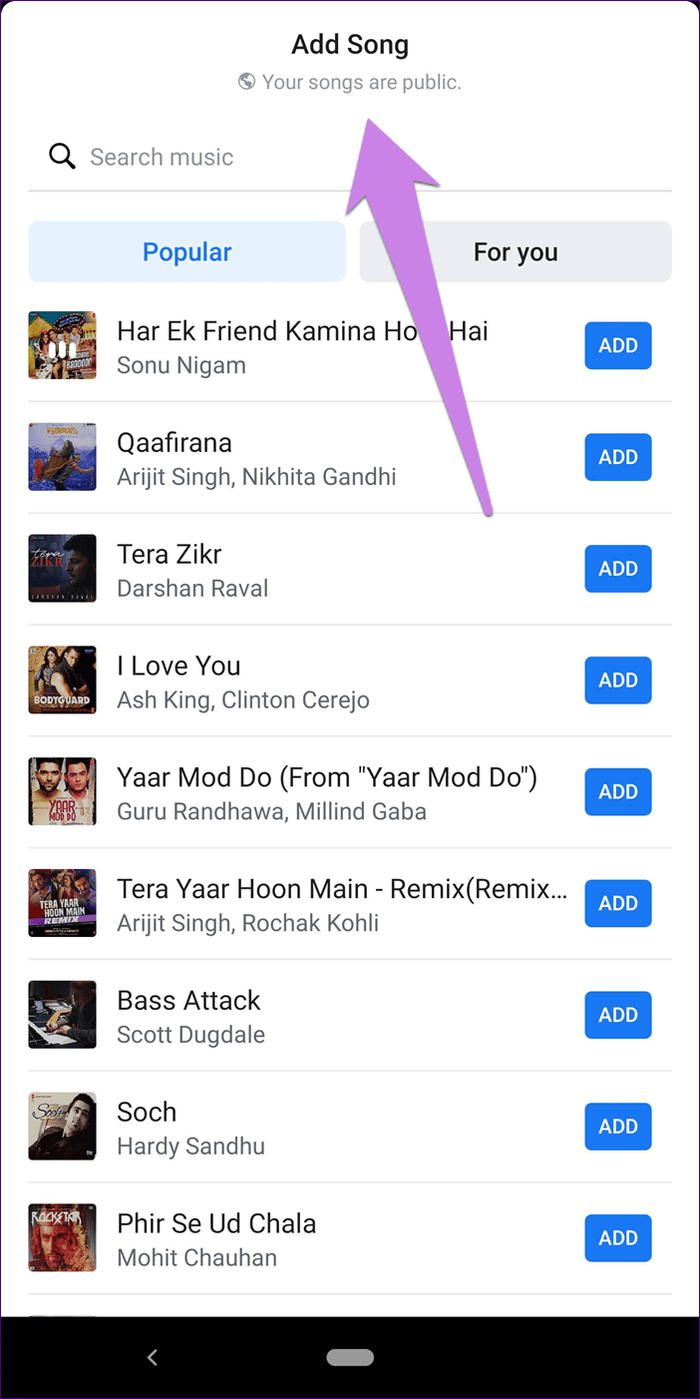 How to Add Music on Facebook Profile and Stories