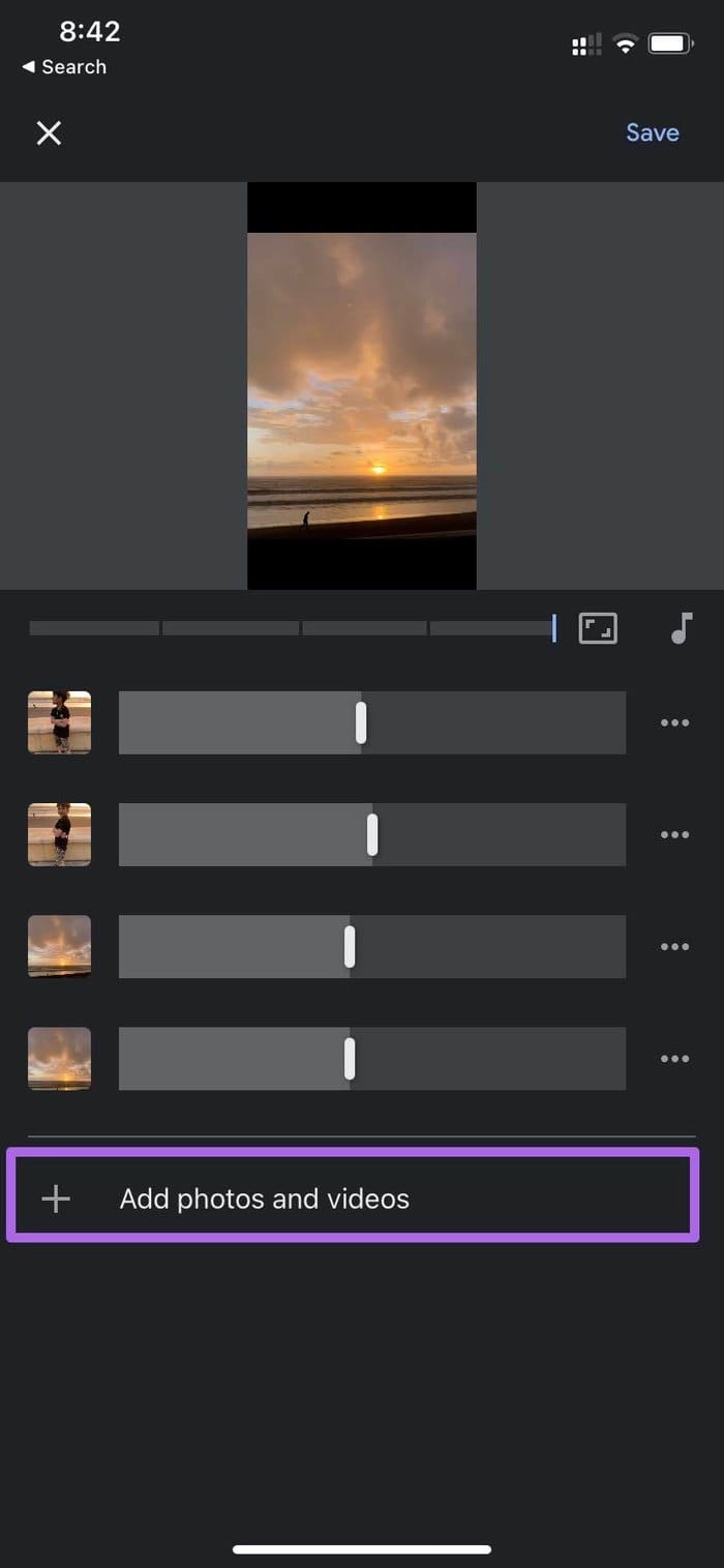 add photos and videos