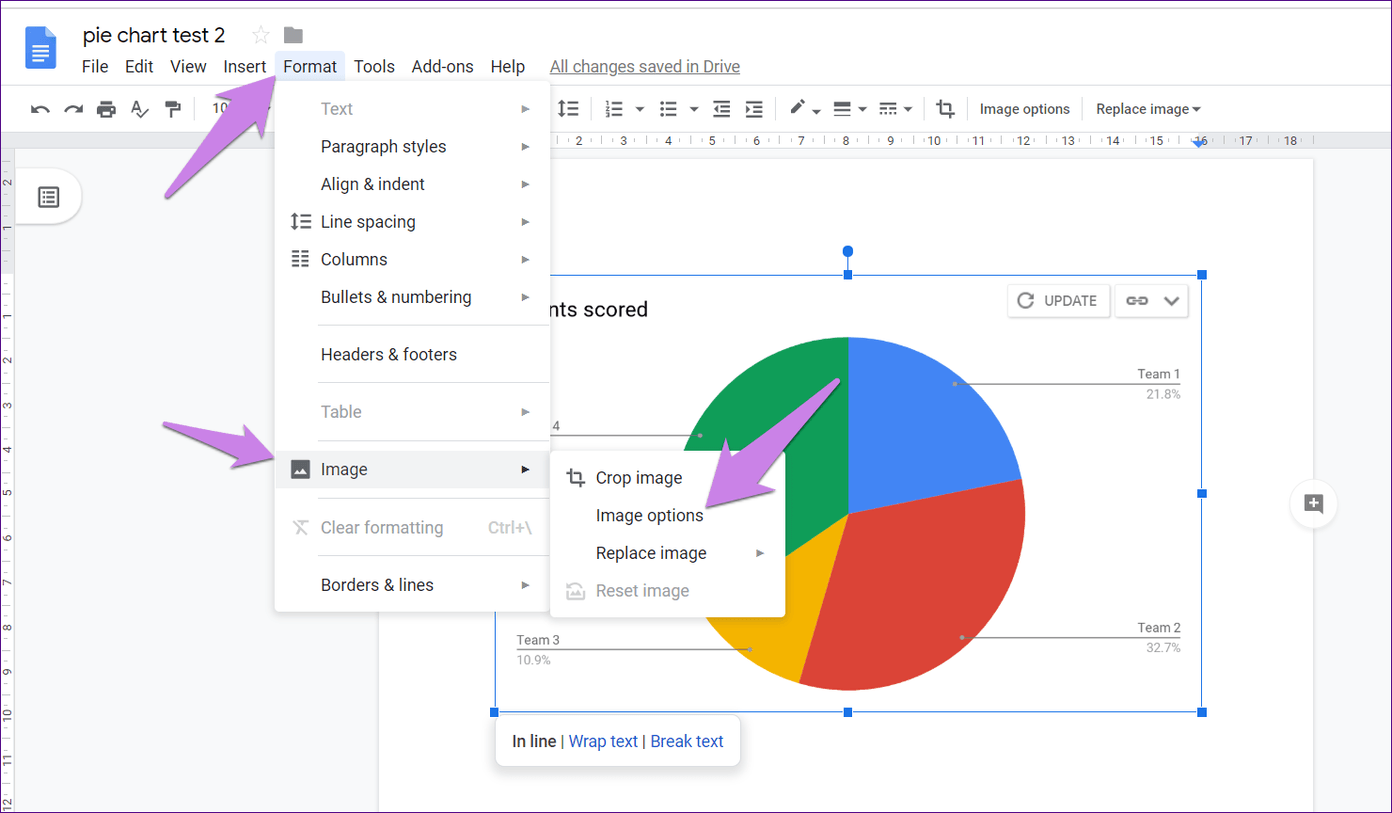 Add Pie Chart Google Docs 9
