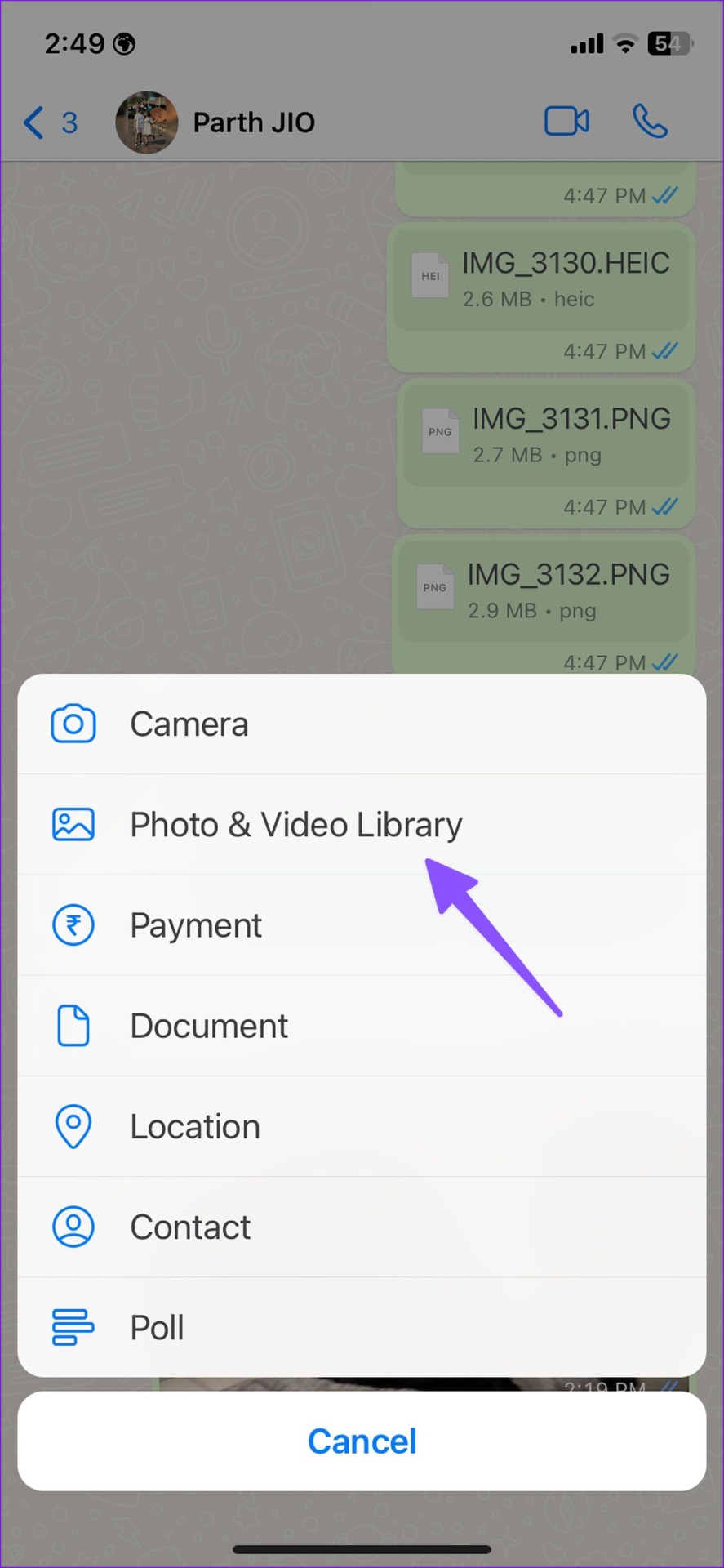 open photos and video library