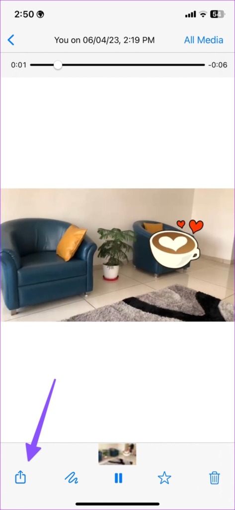 share whatsapp video