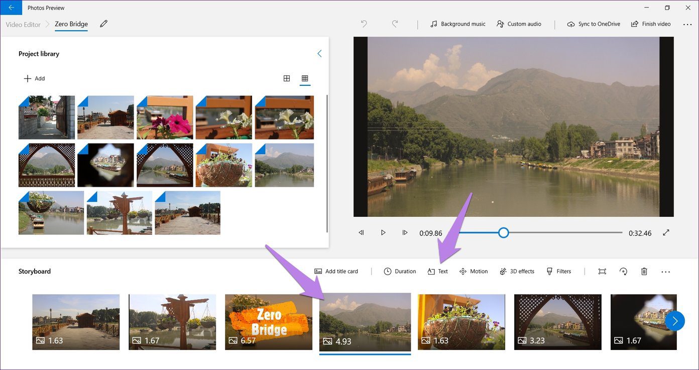 Add Text To Video In Microsoft Photos Video Editor 1