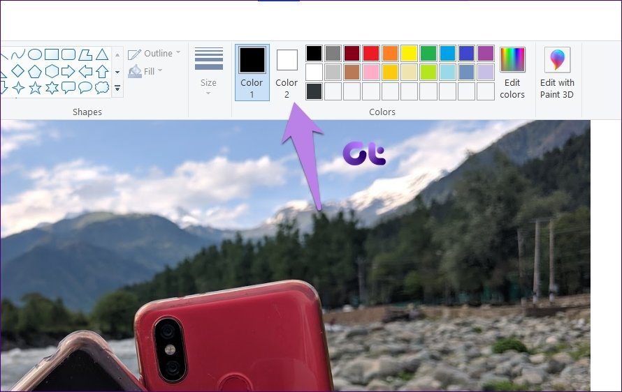 Add transparent image over another picture in paint and paint 3d 11
