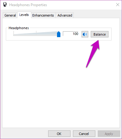 Adjust Audio Balance Windows 10 03