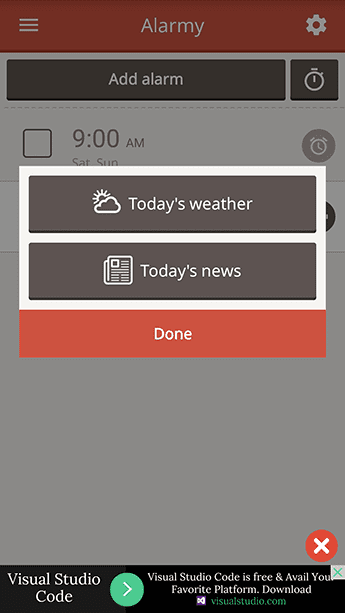 Alarmy News And Weather