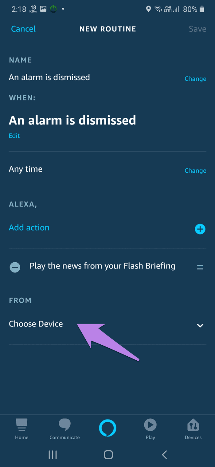 Alexa alarms on echo guide 19
