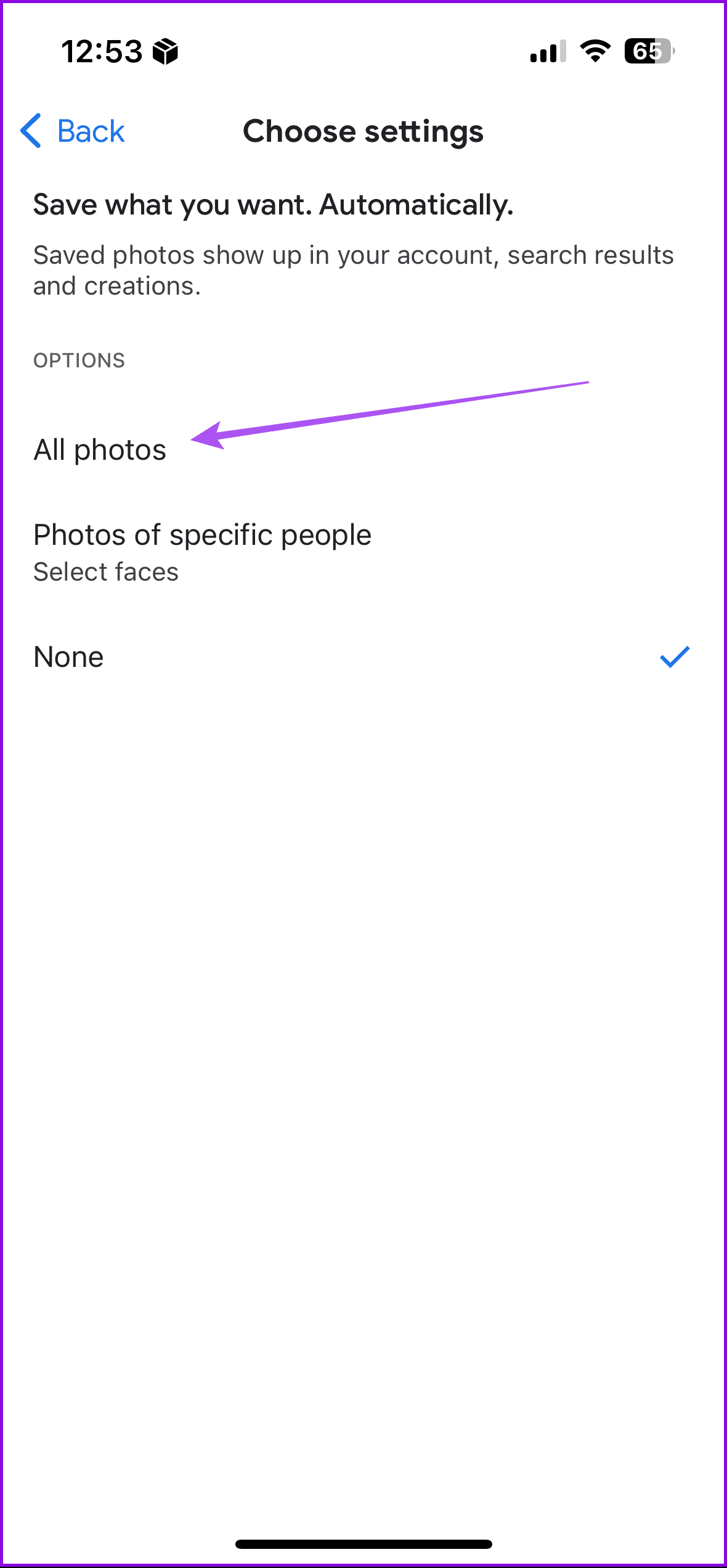 all photos save automatically google photos
