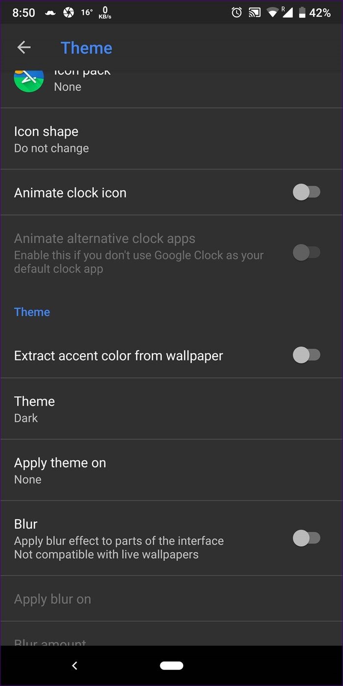 Android Launcher Dark Mode 14