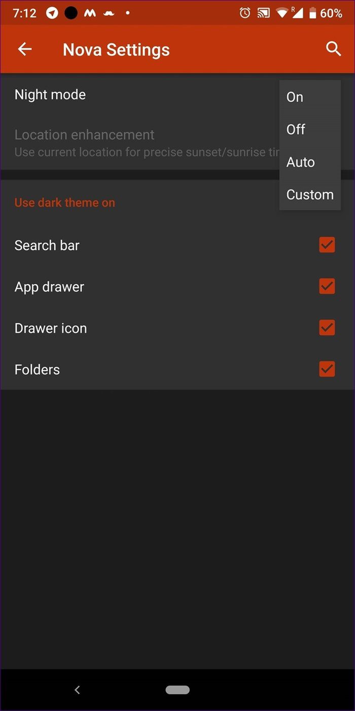 Android Launcher Dark Mode 6