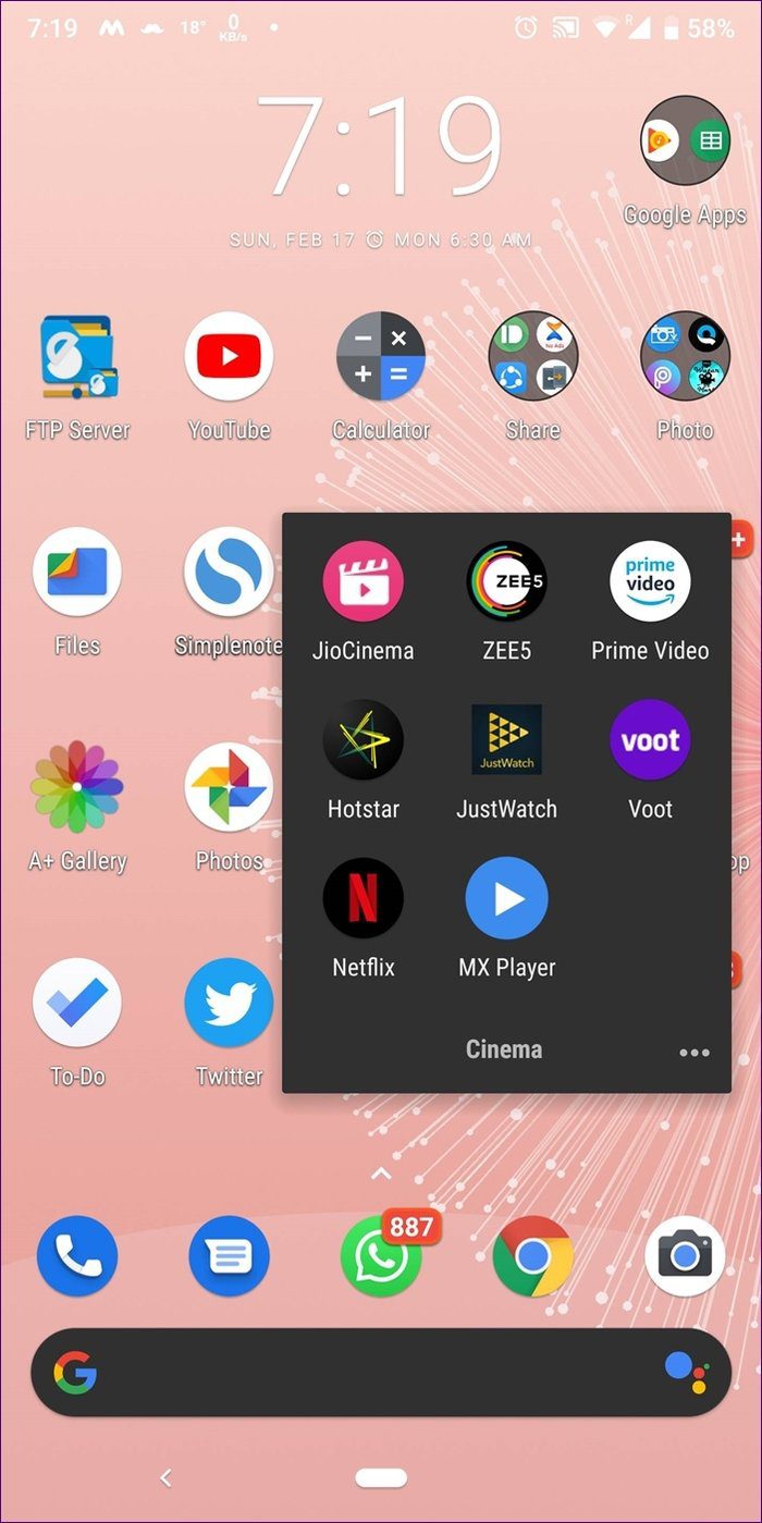 Android Launcher Dark Mode 9