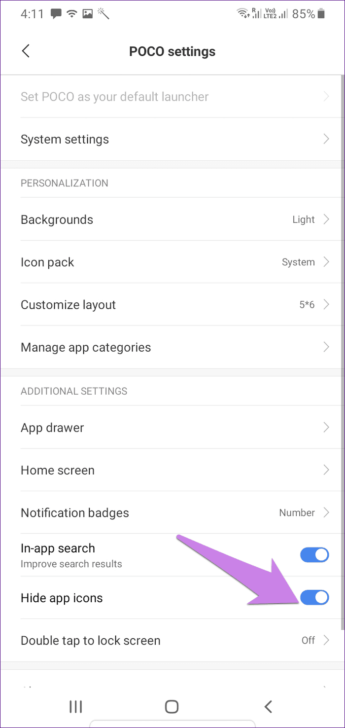 Android launcher to hide apps 3