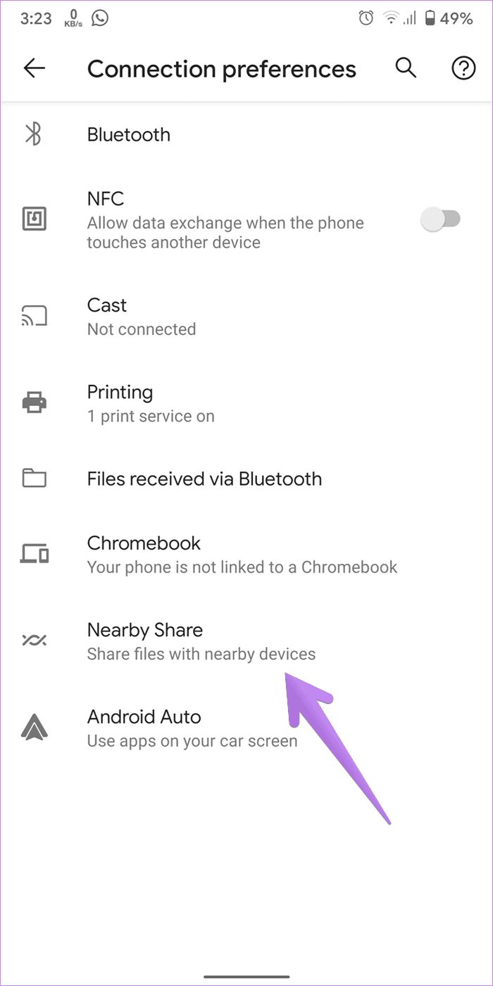 Android nearby sharing not working 5