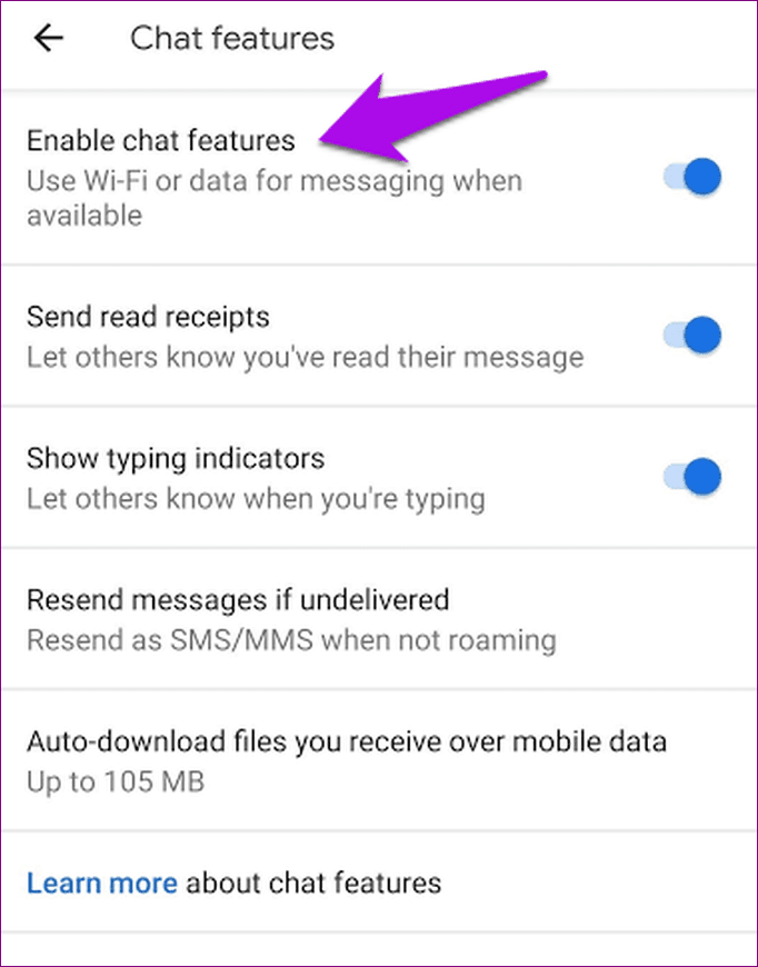 Android Rcs Messaging Enable Chat Features