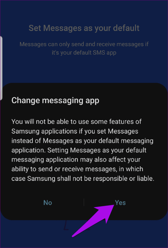 Android Rcs Messaging Set Default Yes