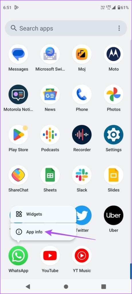 app info whatsapp android