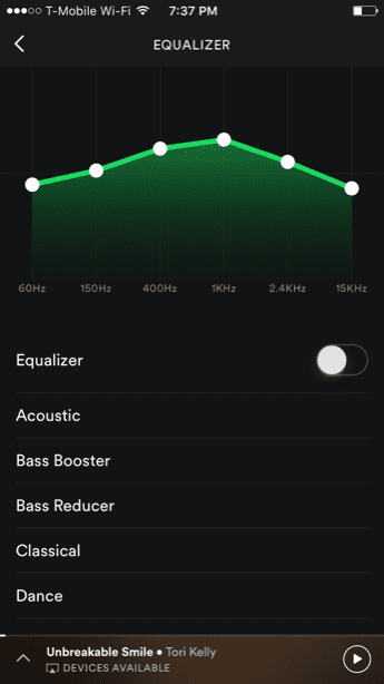 Apple Music Itunes Spotify Eq Equalizer 5
