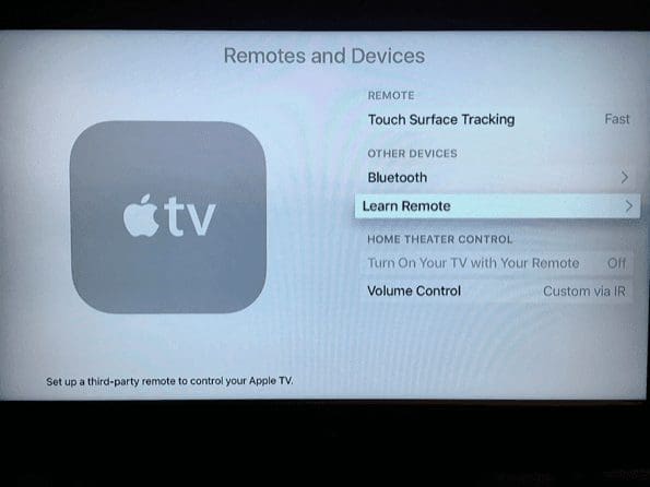 Apple Tv Touch Siri Remote Settings 1