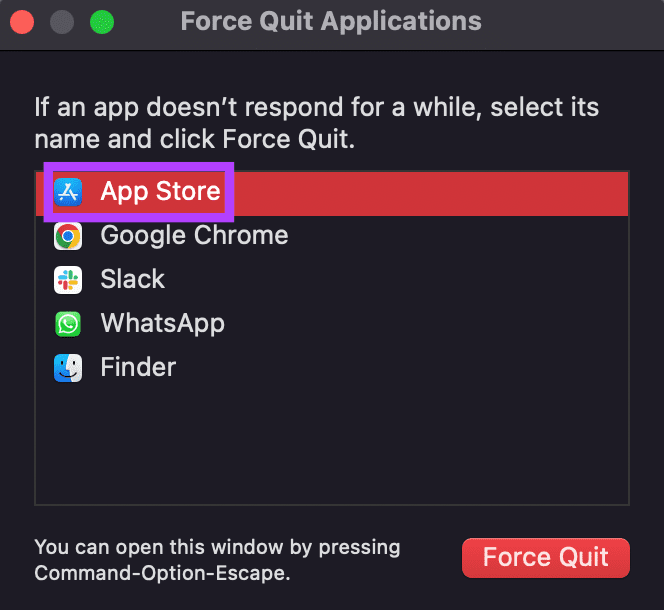 Select app store